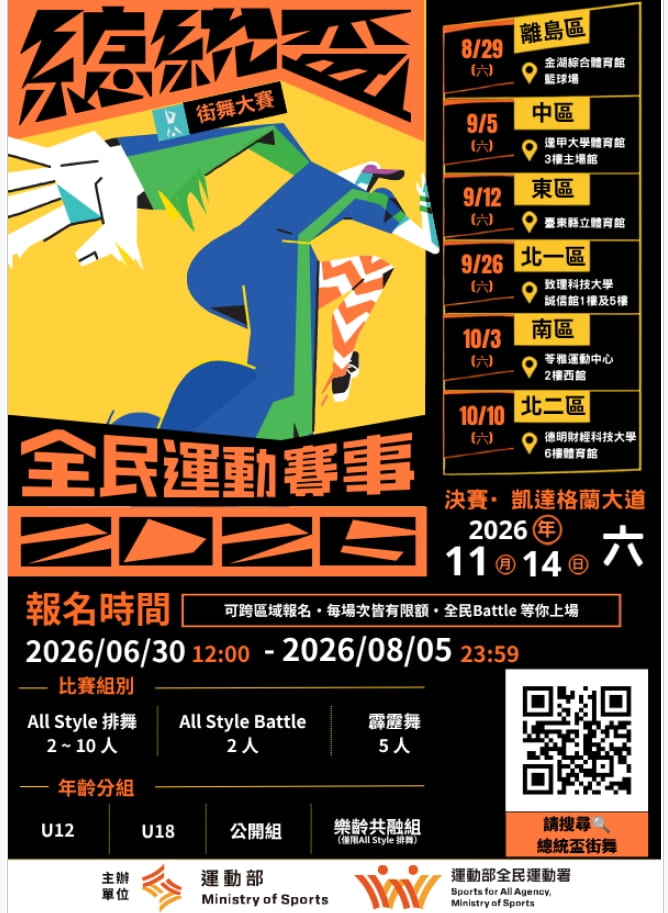 2026總統盃全民運動賽事—街舞大賽
